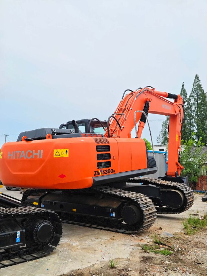 2025 Hitachi ZAXIS350H crawler excavator, rear three-quarter view