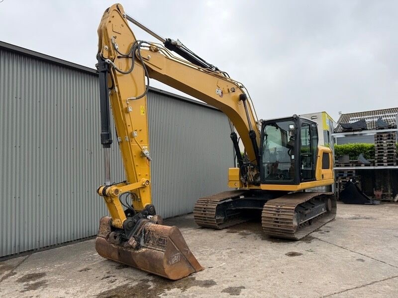 2020 Caterpillar 317 GC crawler excavator, side view