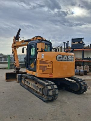 2016 CASE CX145DSR crawler excavator, rear three-quarter view 2016 CASE CX145DSR crawler excavator, rear three-quarter view