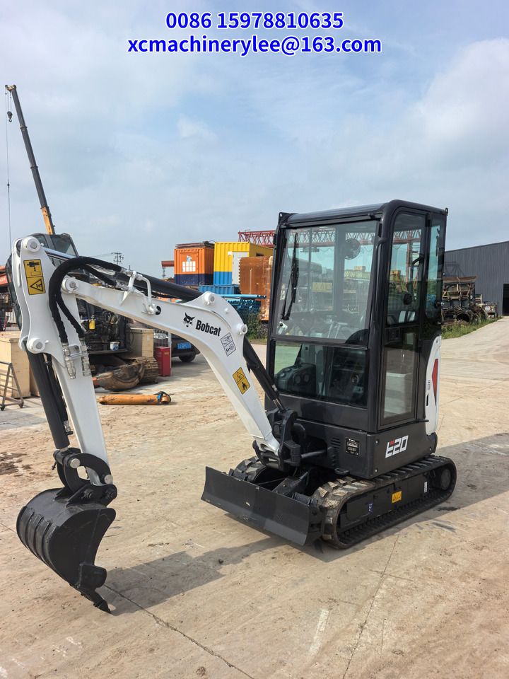 2024 Bobcat E20 mini excavator, side view 2024 Bobcat E20 mini excavator, side view