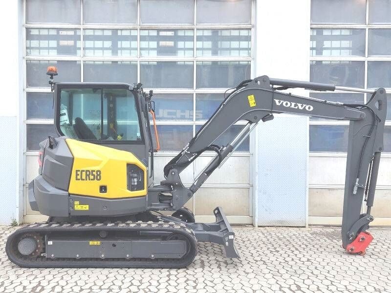 2023 Volvo ECR58F mini excavator, side view