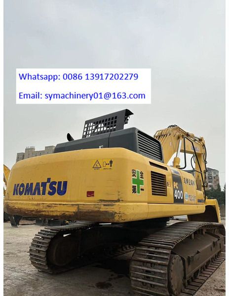 2019 Komatsu PC400-8 crawler excavator rear view