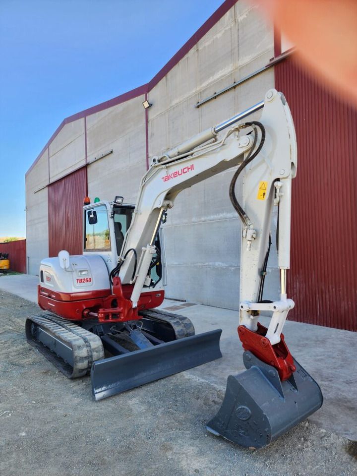 2018 Takeuchi TB260 mini excavator, side view