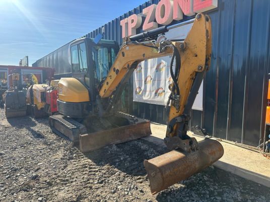 2016 Bobcat E35 mini excavator, front three-quarter view 2016 Bobcat E35 mini excavator, front three-quarter view