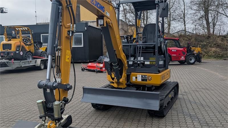 XCMG XE27E mini excavator, front three-quarter view XCMG XE27E mini excavator, front three-quarter view