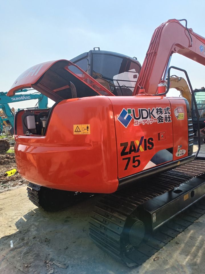 2023 Hitachi Zaxis 75 crawler excavator rear view 2023 Hitachi Zaxis 75 crawler excavator rear view