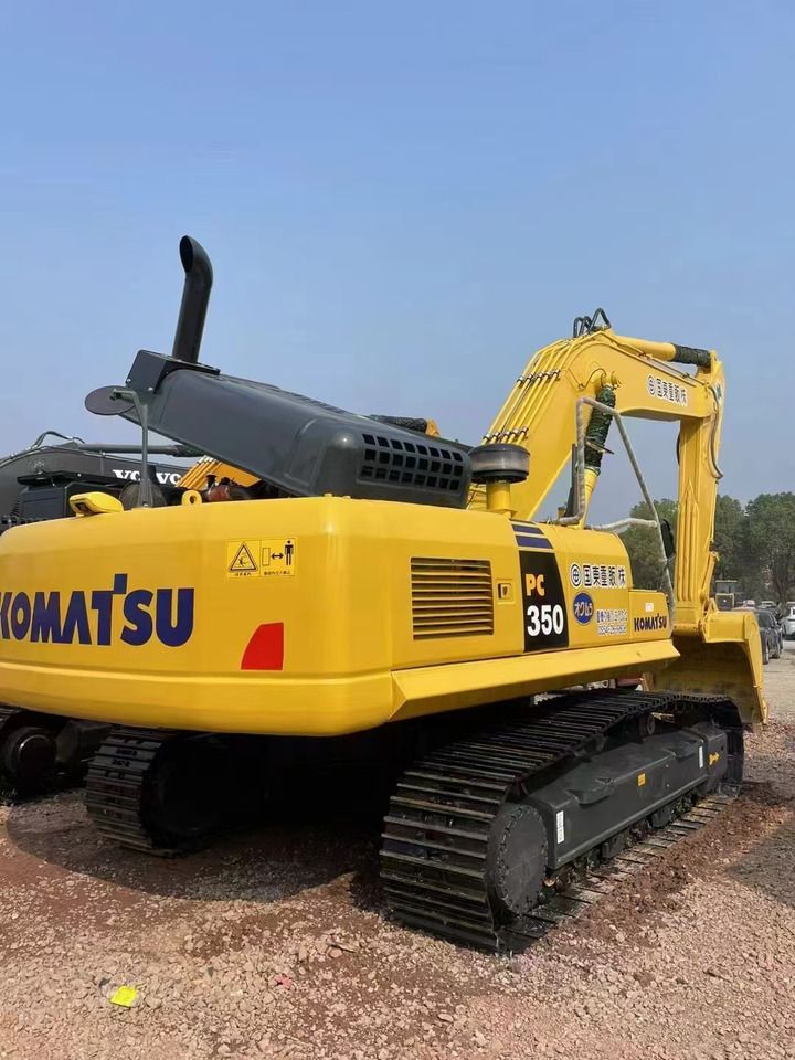 2024 Komatsu PC350-8 crawler excavator, rear three-quarter view