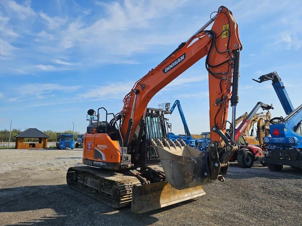 2021 Doosan DX140LCR-5 crawler excavator, side view