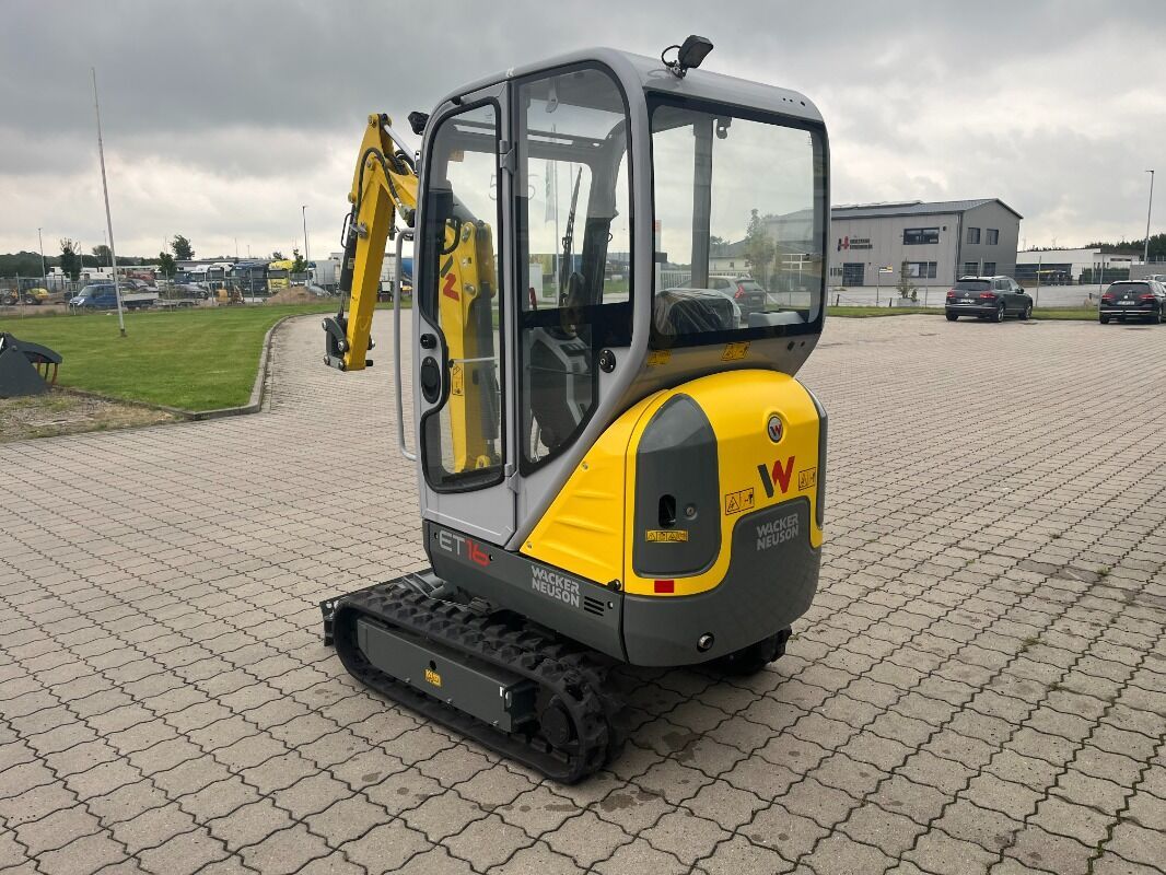 2023 Wacker Neuson ET16 mini excavator, rear three-quarter view
