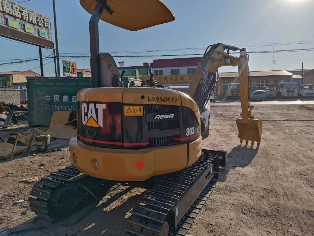 2022 Caterpillar 303CR mini excavator rear view 2022 Caterpillar 303CR mini excavator rear view