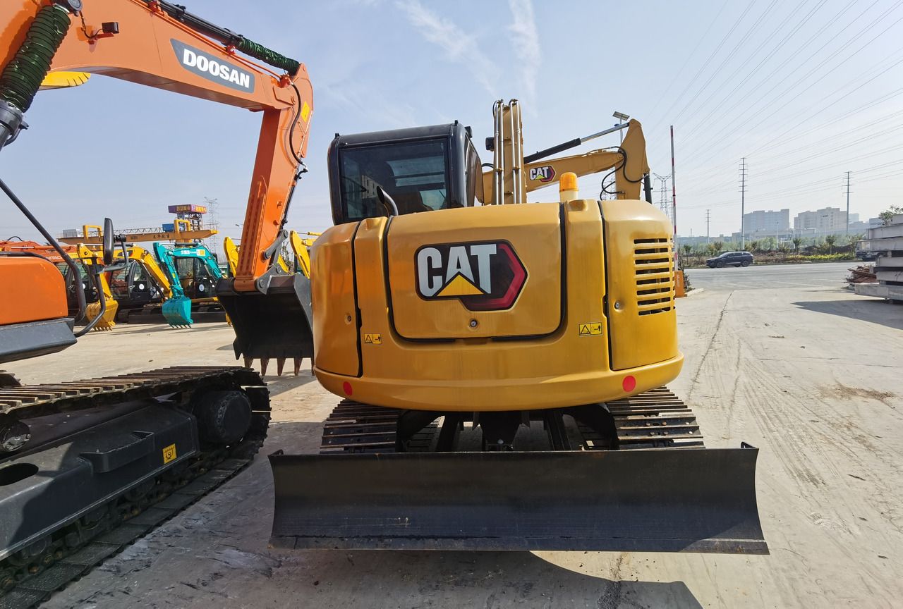 2024 Caterpillar 307E2 mini excavator rear view 2024 Caterpillar 307E2 mini excavator rear view