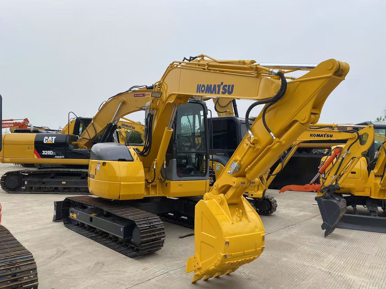 2024 Komatsu PC78US mini excavator, side view