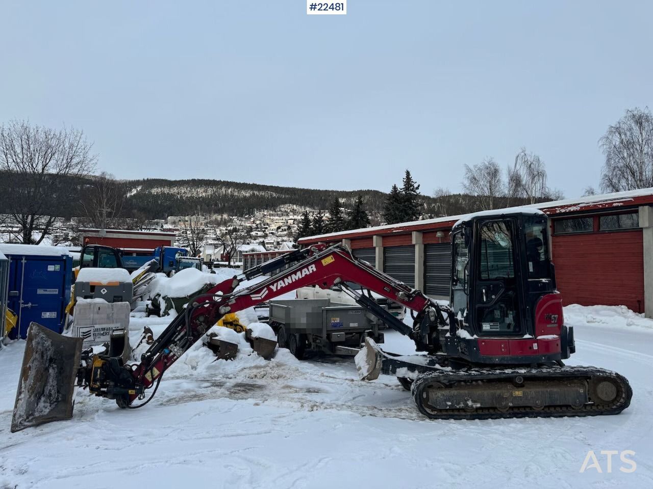 2022 Yanmar VIO57-6B crawler excavator side view 2022 Yanmar VIO57-6B crawler excavator side view