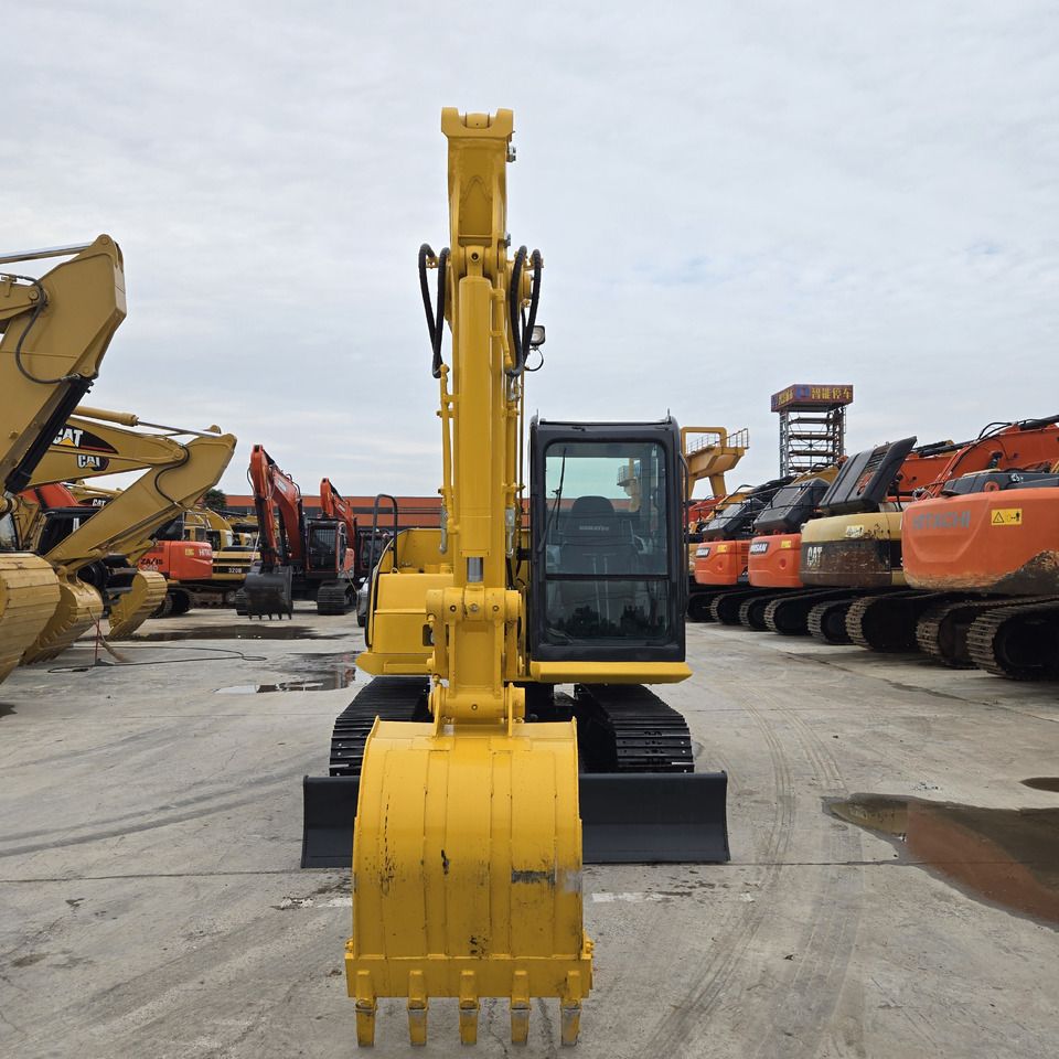 2022 Komatsu PC70-8 mini excavator, front view