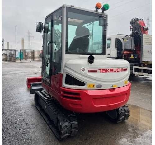 2021 Takeuchi TB240 crawler excavator, rear three-quarter view 2021 Takeuchi TB240 crawler excavator, rear three-quarter view