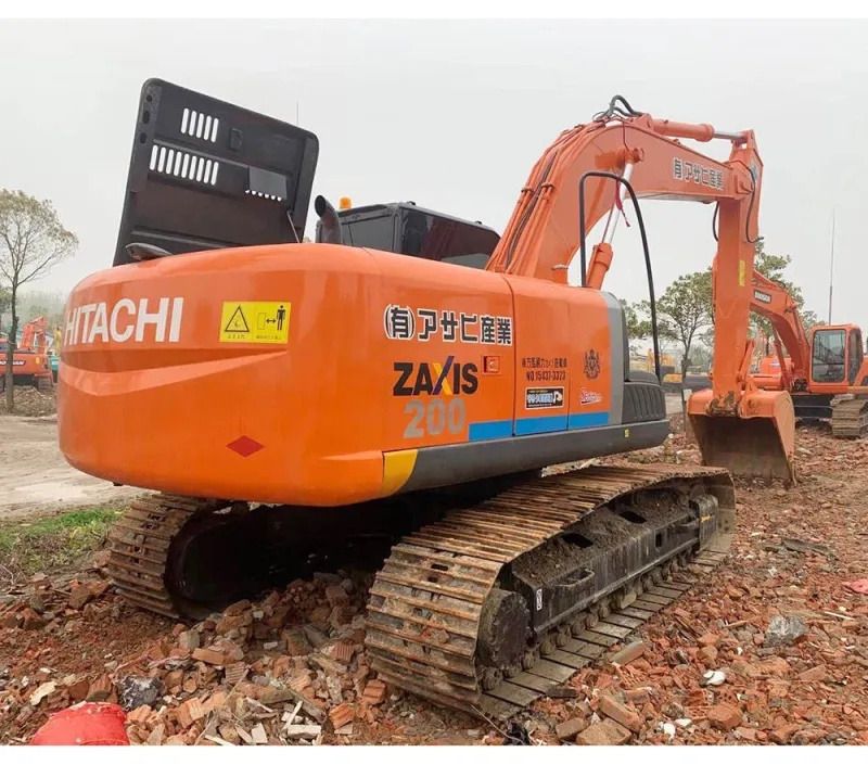 2016 Hitachi Zaxis 200 crawler excavator, rear three-quarter view 2016 Hitachi Zaxis 200 crawler excavator, rear three-quarter view