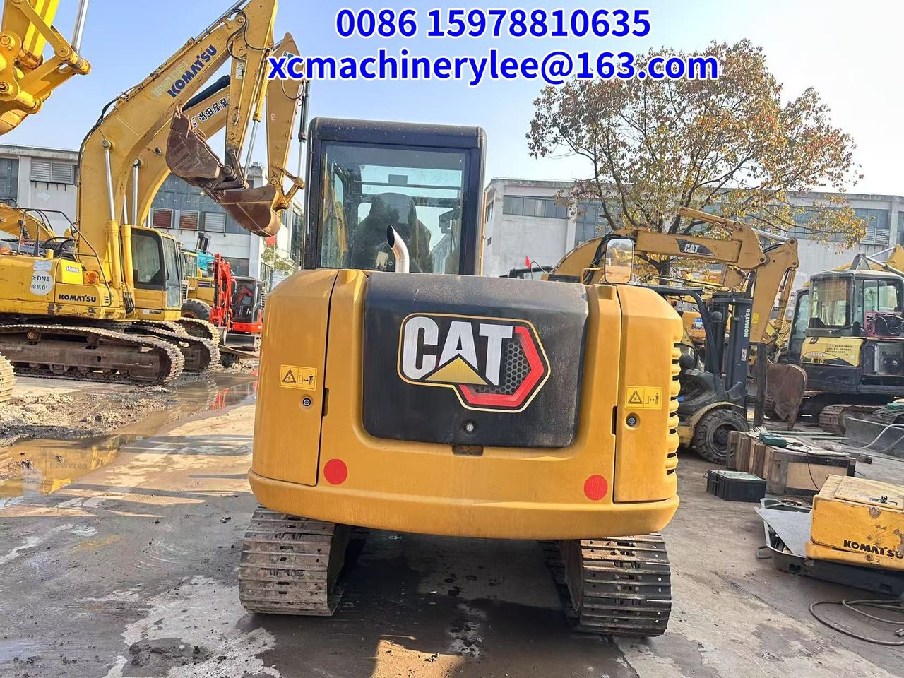 2023 Caterpillar 305.5E2 mini excavator rear view 2023 Caterpillar 305.5E2 mini excavator rear view