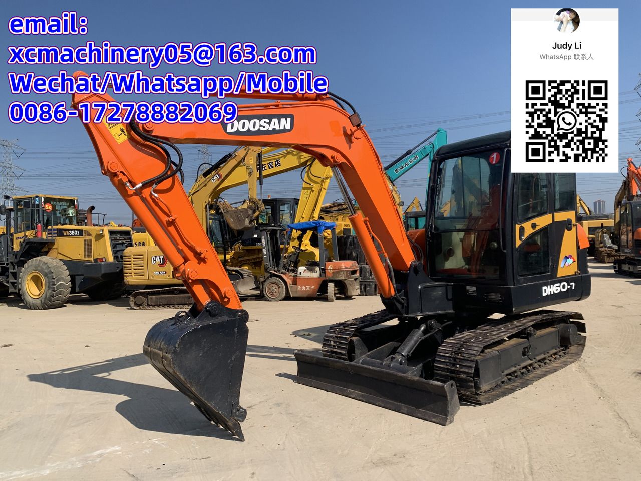 2020 Doosan DX60-7 mini excavator, side view 2020 Doosan DX60-7 mini excavator, side view