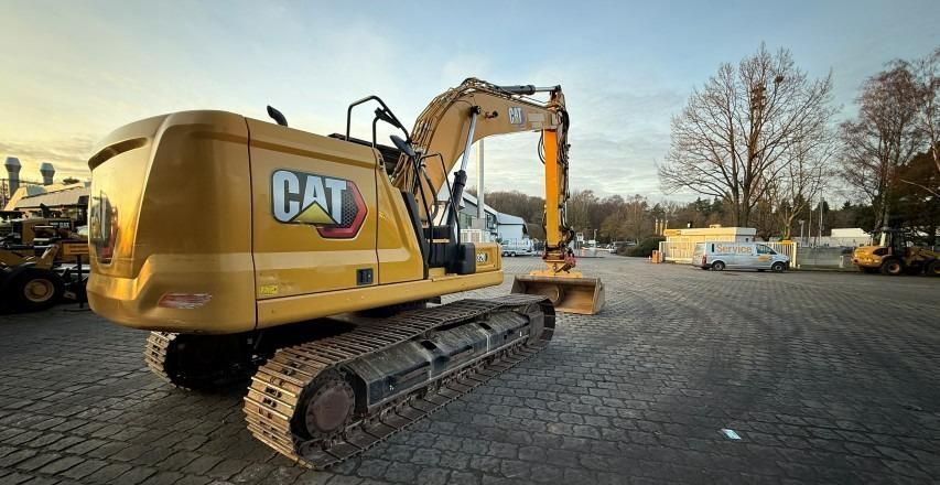 2020 Caterpillar 320-07C crawler excavator, rear three-quarter view 2020 Caterpillar 320-07C crawler excavator, rear three-quarter view