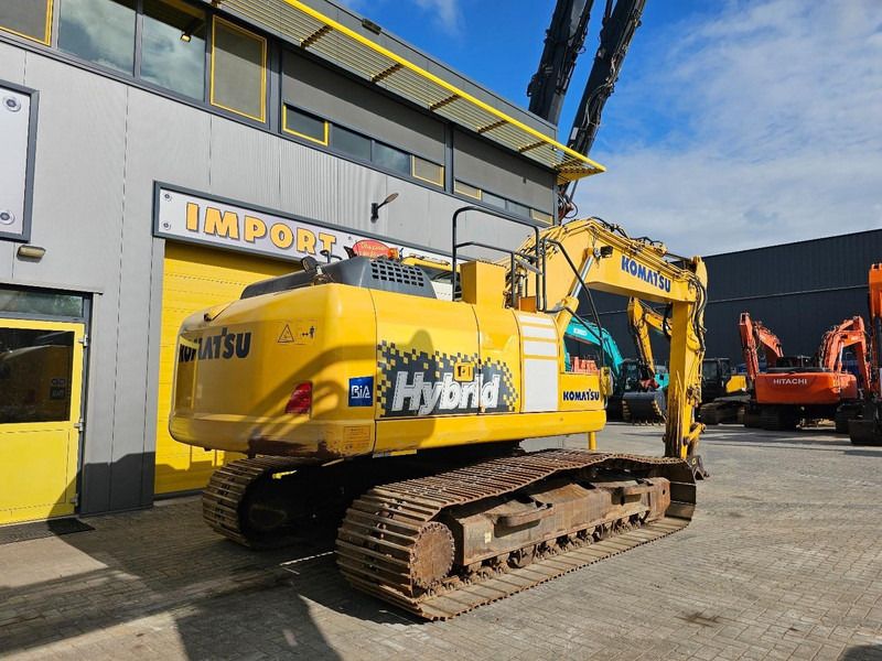 2015 Komatsu HB215LC-2 Hybrid crawler excavator, rear three-quarter view 2015 Komatsu HB215LC-2 Hybrid crawler excavator, rear three-quarter view