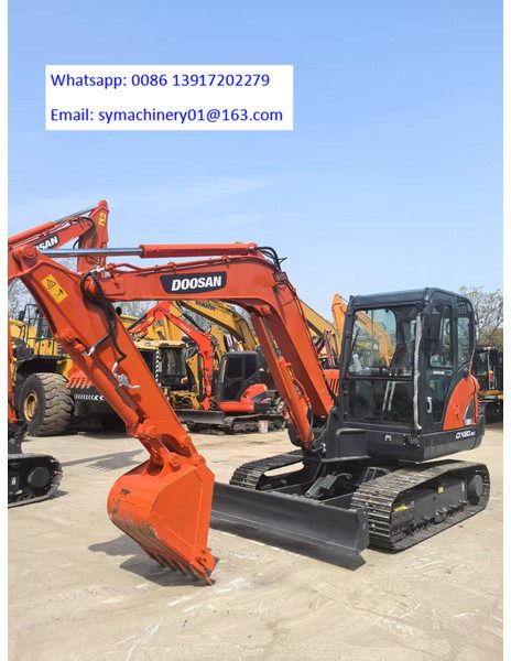 2024 Doosan DX60 mini excavator, side view 2024 Doosan DX60 mini excavator, side view