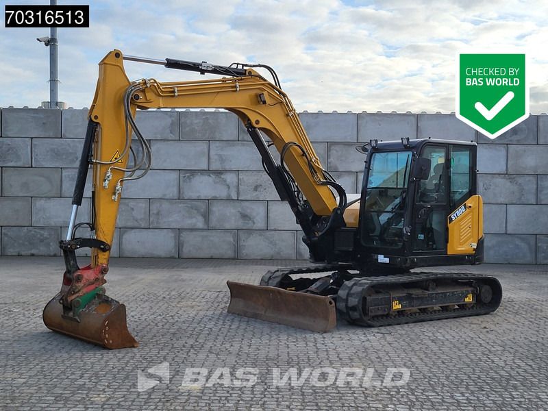 2023 Sany SY 80U mini excavator, side view