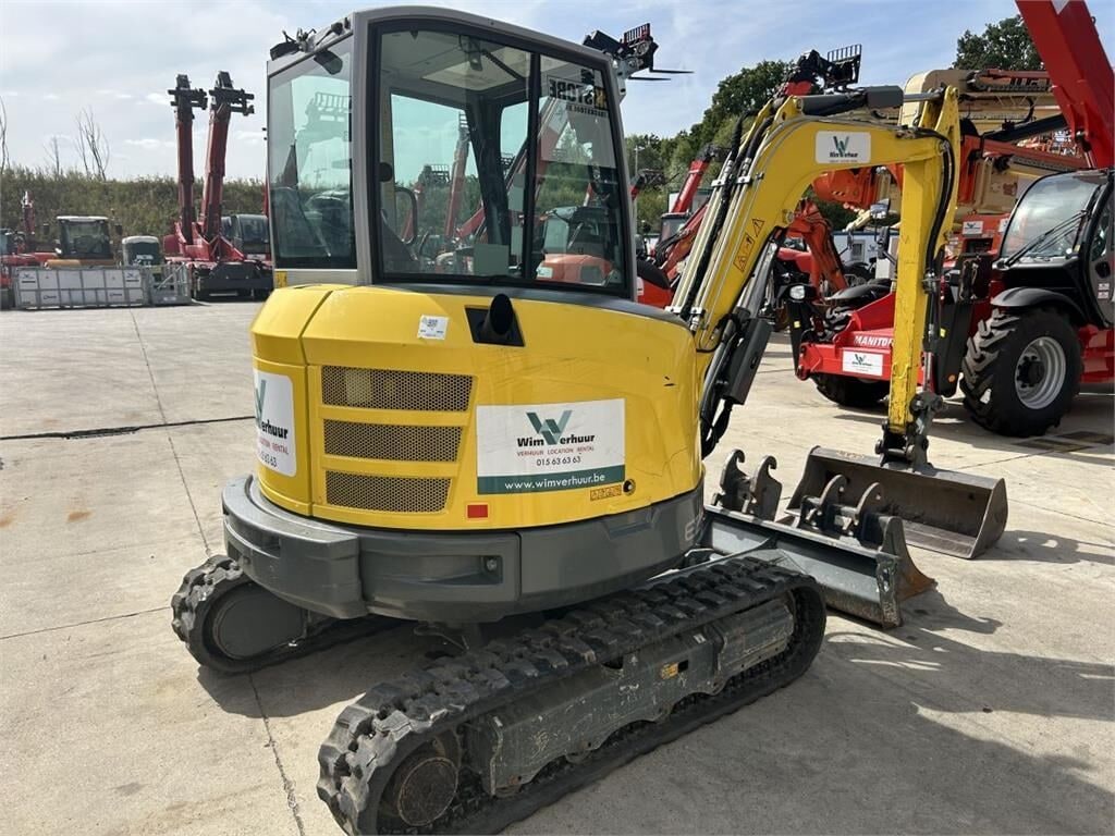 2024 Wacker Neuson EZ36 mini excavator, rear three-quarter view