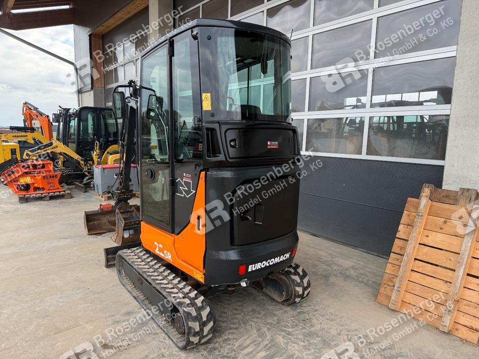 2022 Eurocomach 22SR mini excavator, rear three-quarter view