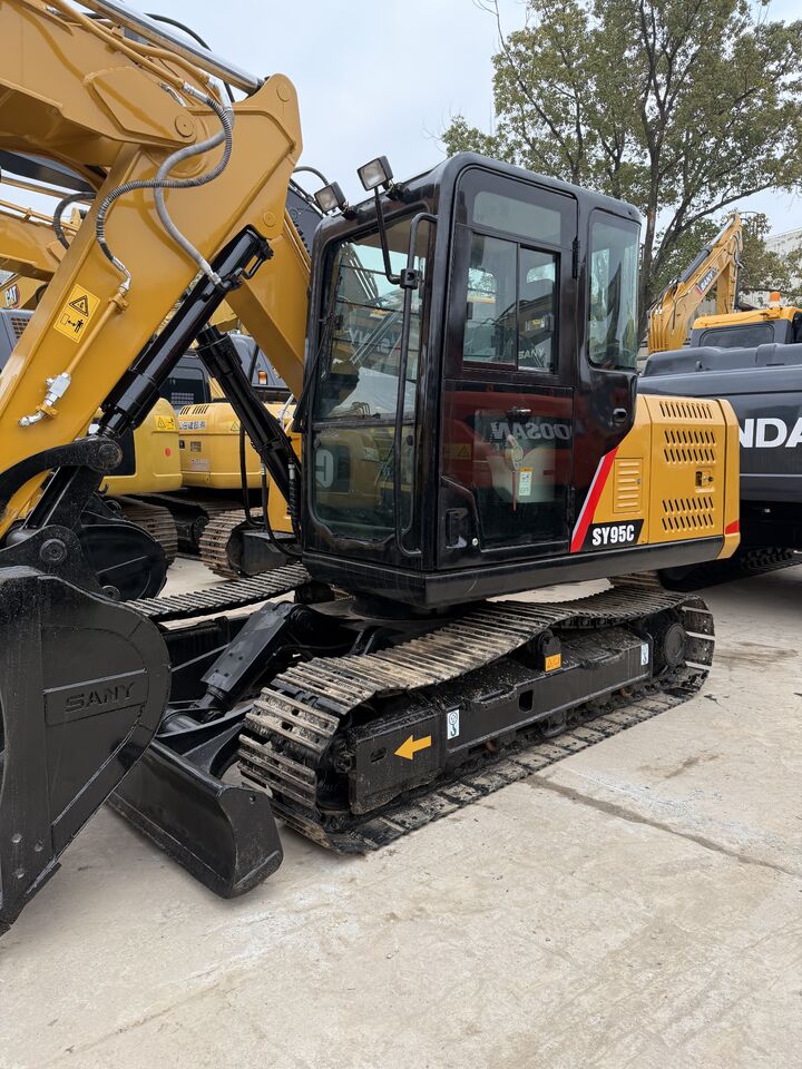 2025 Sany SY95C mini excavator, side view