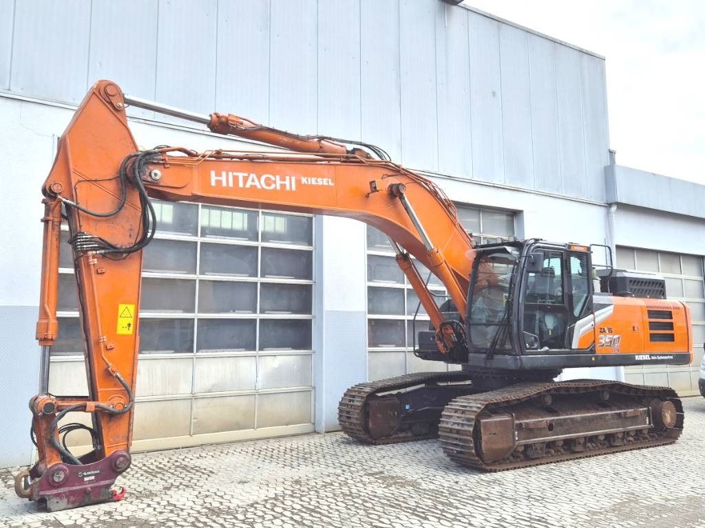 2021 Hitachi ZX350LCN-7 crawler excavator, side profile view