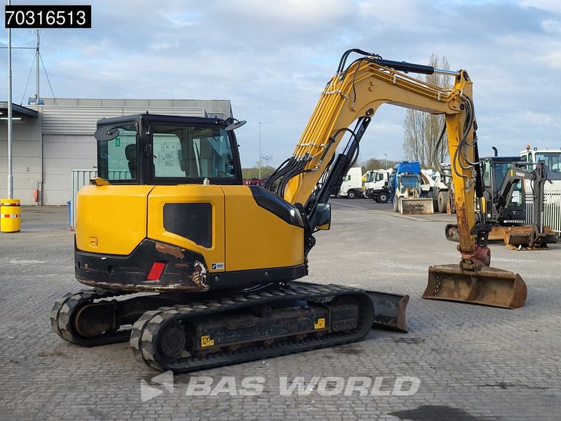 2023 Sany SY 80U mini excavator, rear view