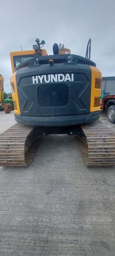 2022 Hyundai HX145LCR crawler excavator, rear view 2022 Hyundai HX145LCR crawler excavator, rear view