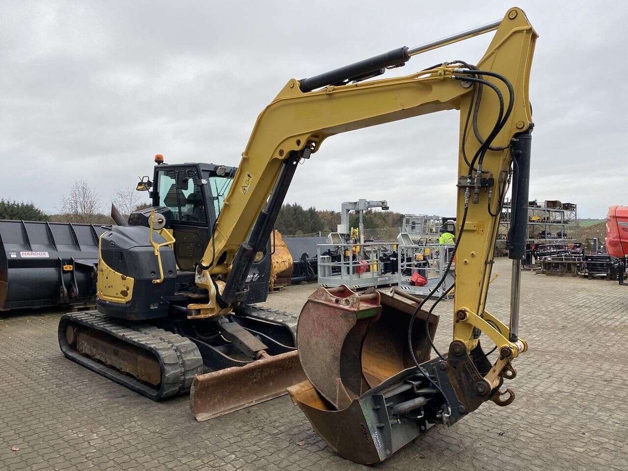 2016 Yanmar VIO80-1A mini excavator, side view 2016 Yanmar VIO80-1A mini excavator, side view