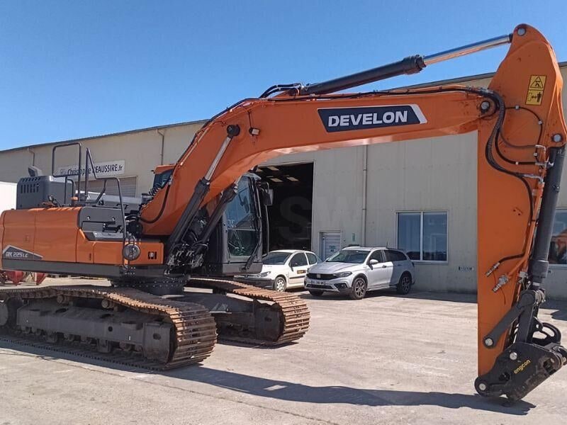 2023 Doosan DX225LC crawler excavator, side view