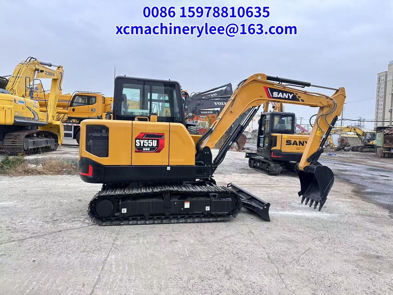 2024 Sany SY55U mini excavator, side view 2024 Sany SY55U mini excavator, side view