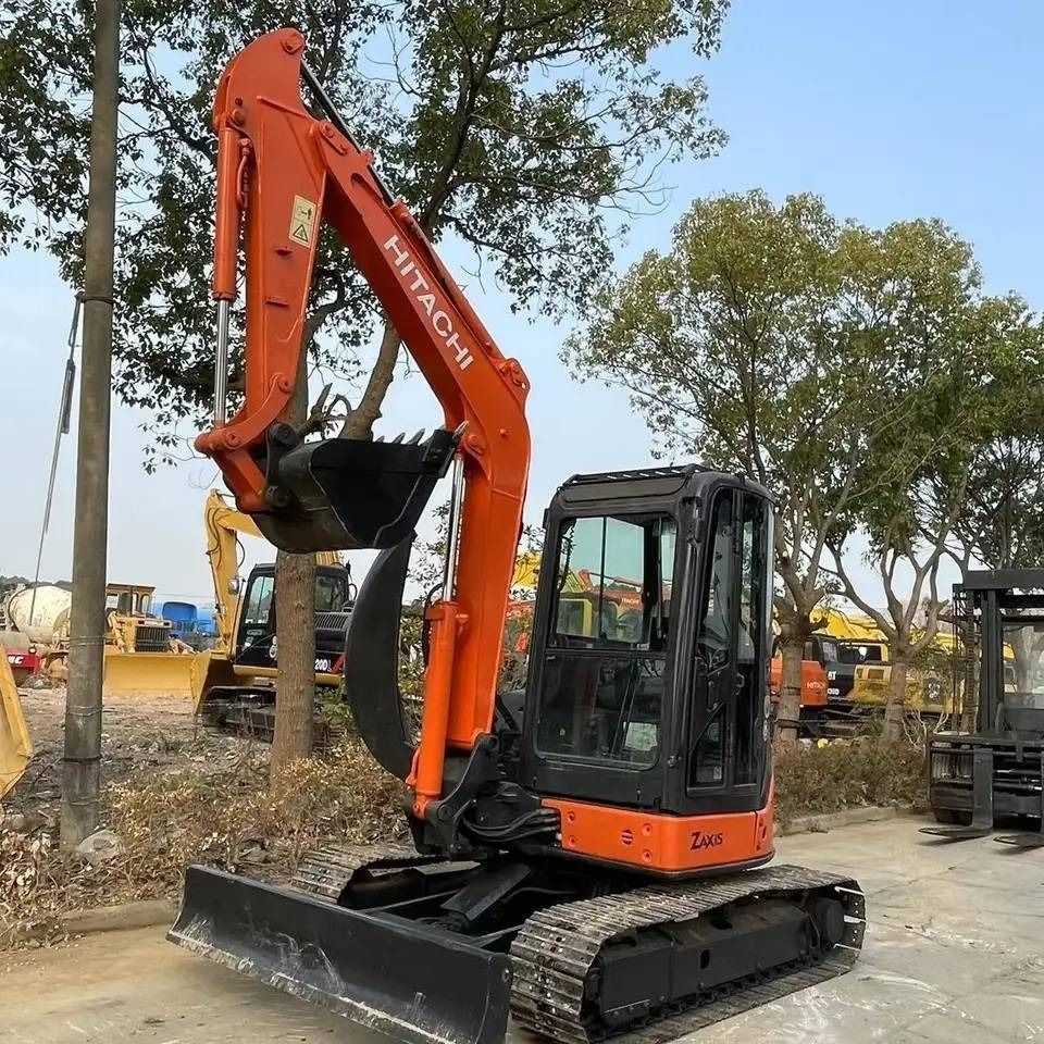 2018 Hitachi ZX50U-2 mini excavator, front three-quarter view