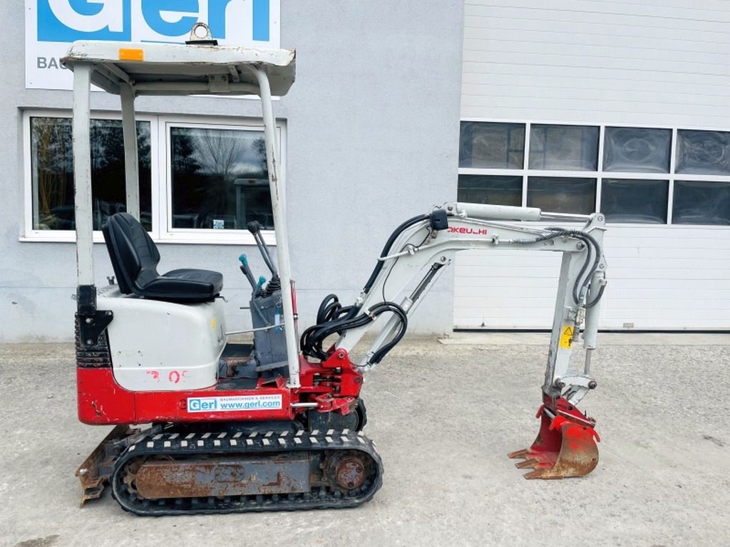 2013 Takeuchi TB108 mini excavator, side view