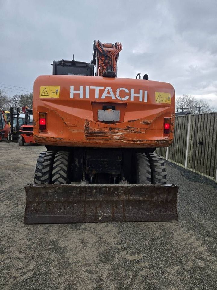 2008 Hitachi ZX170W-3 wheel excavator, rear view