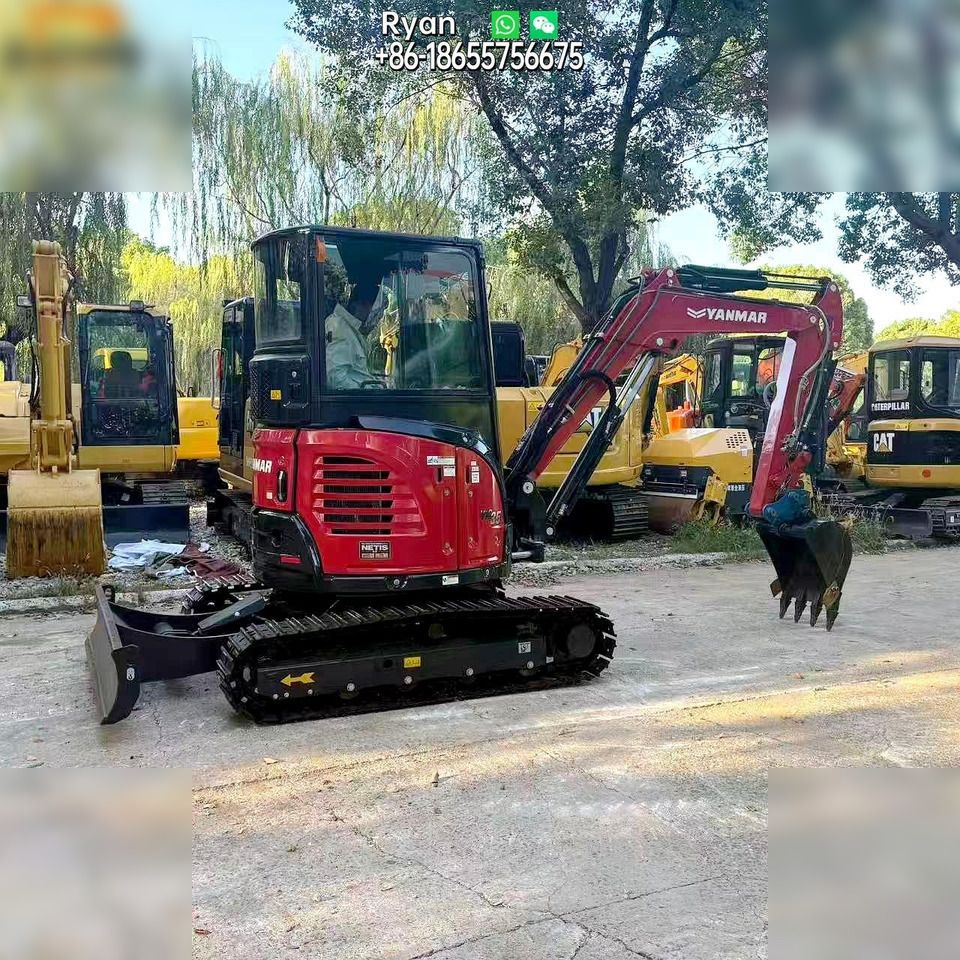 2020 Yanmar VIO35-6 mini excavator, front three-quarter view 2020 Yanmar VIO35-6 mini excavator, front three-quarter view