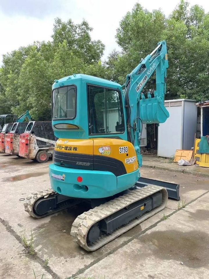 2022 Kubota U35-3 mini excavator, rear three-quarter view
