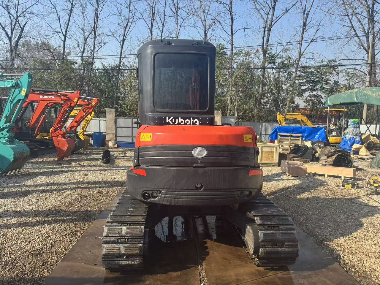 2024 Kubota U50-5 mini excavator rear view 2024 Kubota U50-5 mini excavator rear view