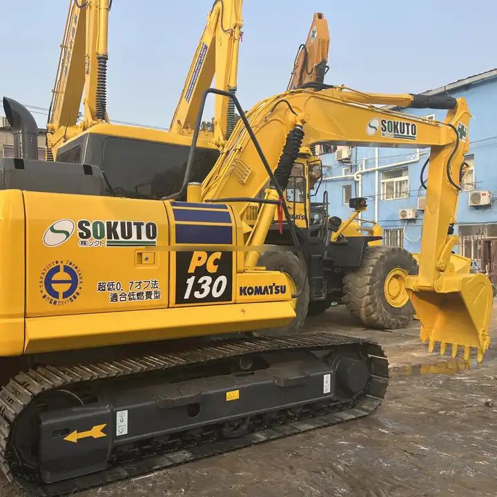 2019 Komatsu PC130 crawler excavator side view