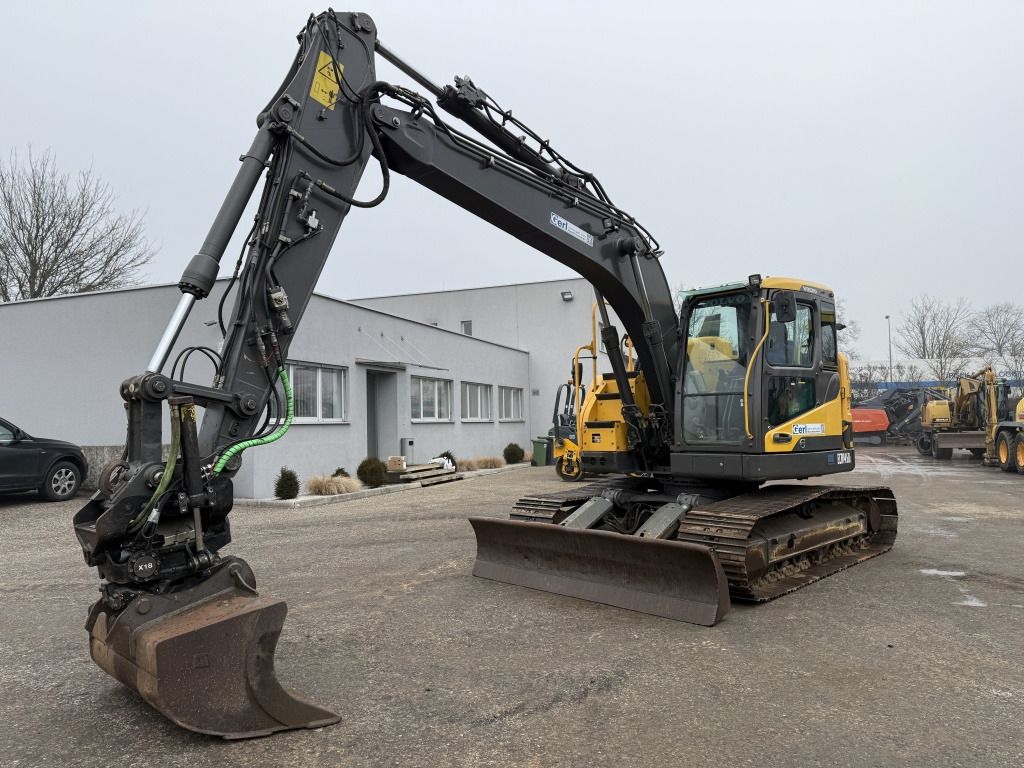 2013 Volvo ECR145DL crawler excavator, side view