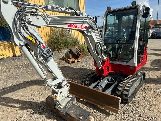 2025 Takeuchi TB230 V3 mini excavator, front three-quarter view 2025 Takeuchi TB230 V3 mini excavator, front three-quarter view