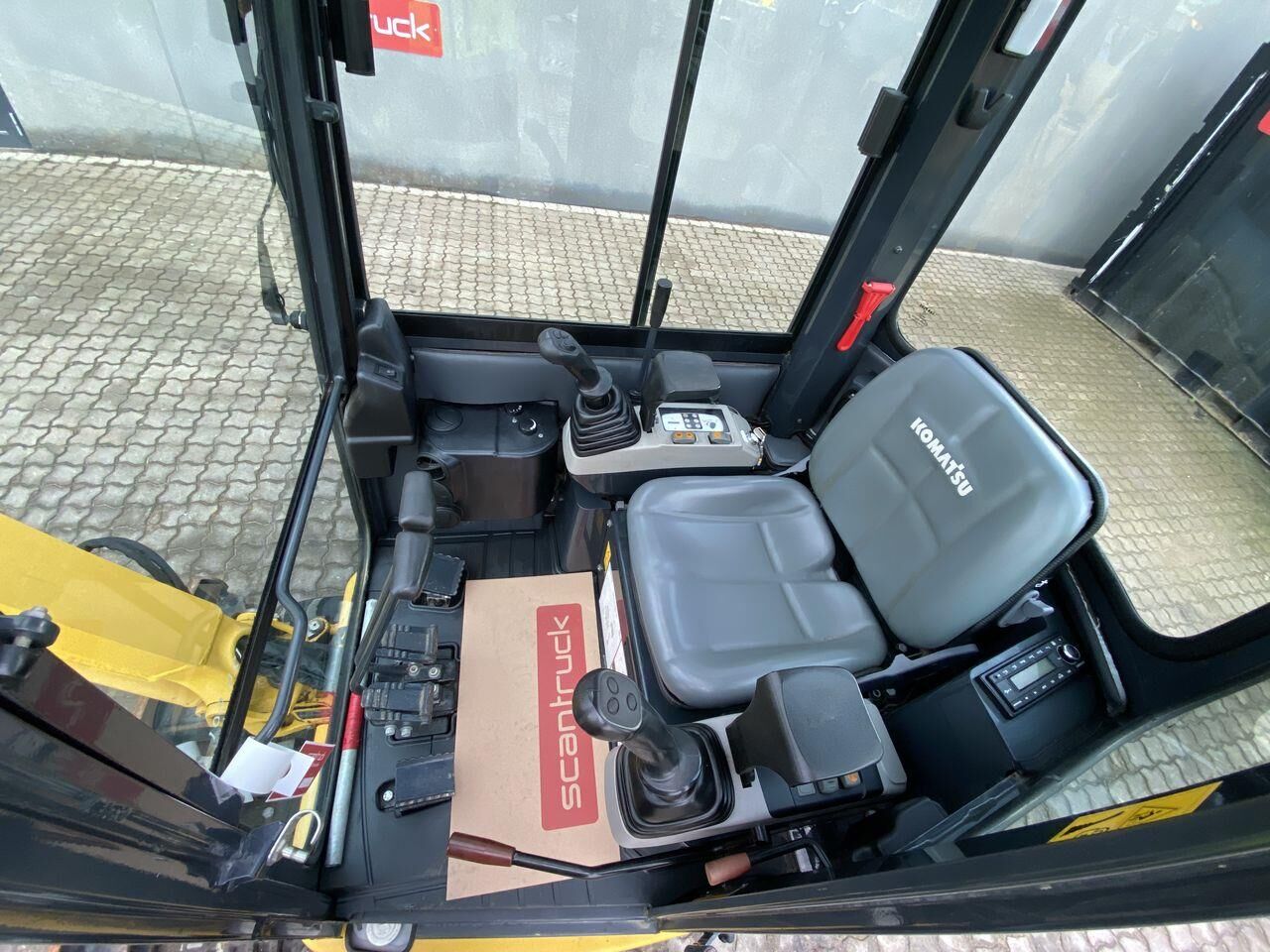 2018 Komatsu PC16-3HS mini excavator interior view 2018 Komatsu PC16-3HS mini excavator interior view