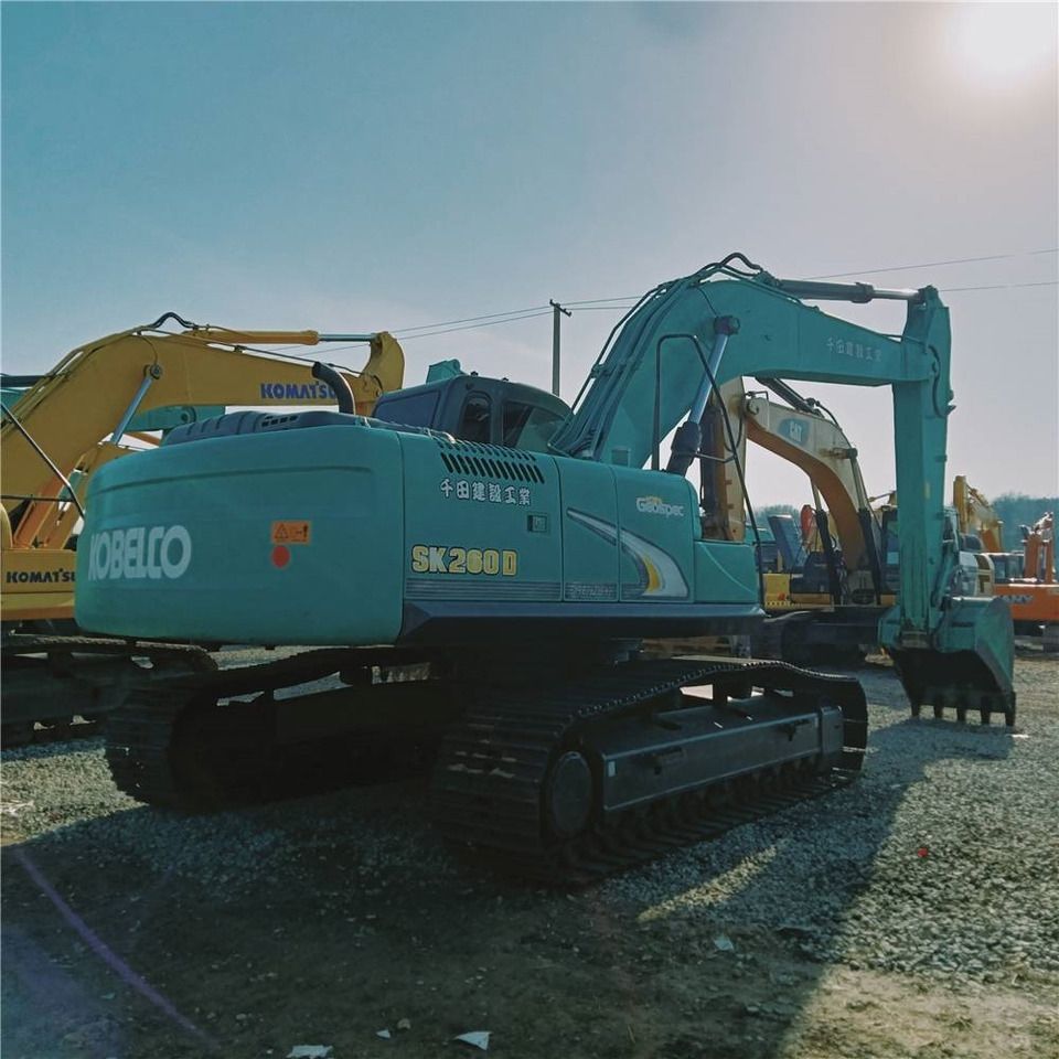 2024 Kobelco SK260D crawler excavator, rear three-quarter view