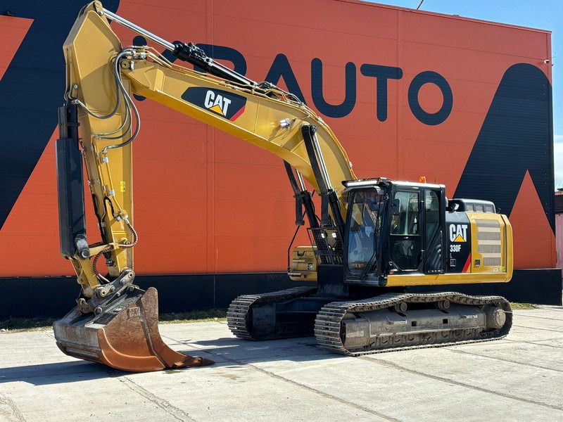 2018 Caterpillar 330F crawler excavator, side profile view