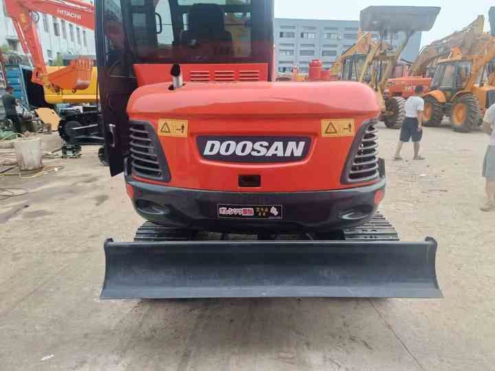 2022 Doosan DX55 crawler excavator rear view 2022 Doosan DX55 crawler excavator rear view