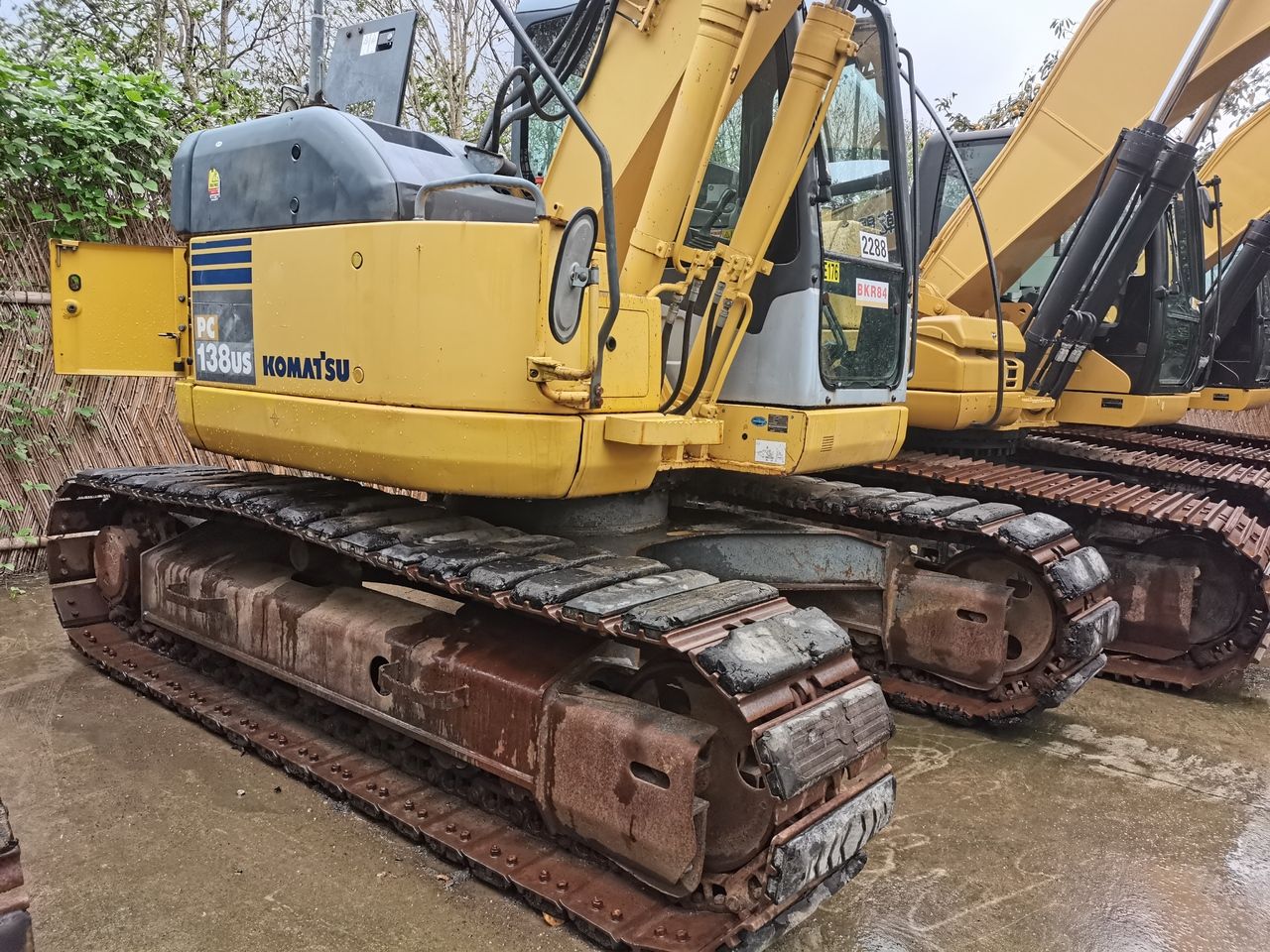 2018 Komatsu PC138US crawler excavator, side view 2018 Komatsu PC138US crawler excavator, side view