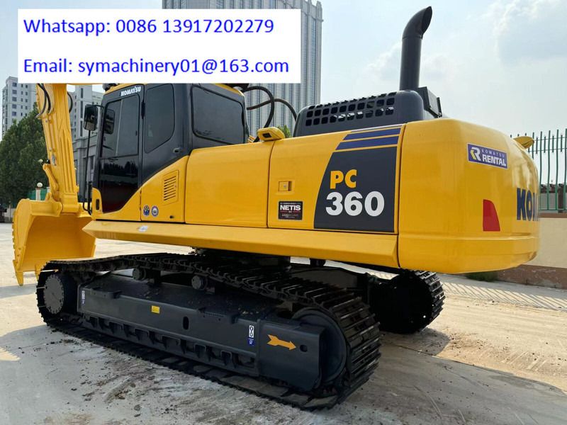 2025 Komatsu PC360 crawler excavator, rear three-quarter view 2025 Komatsu PC360 crawler excavator, rear three-quarter view